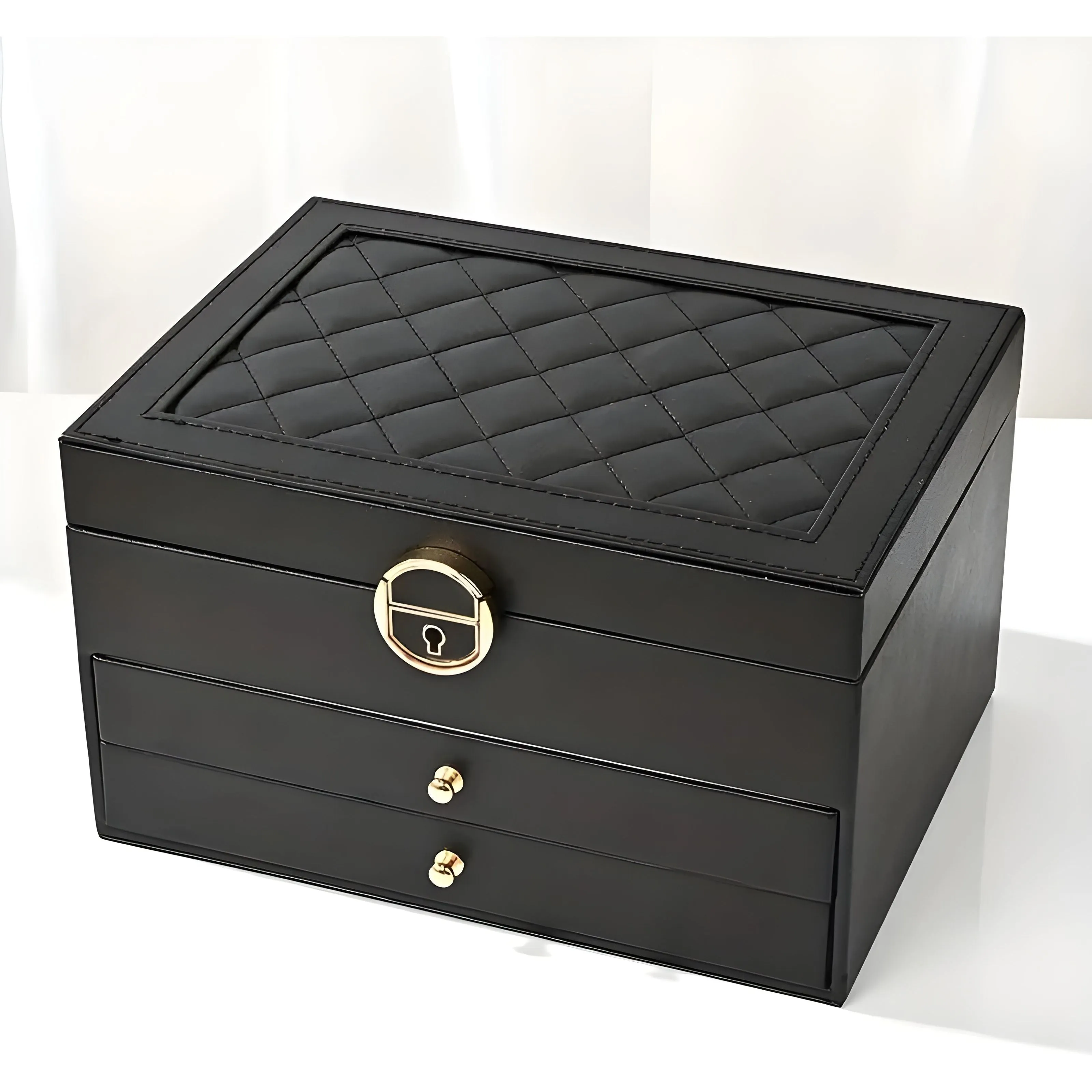 DiamondKeep Box - Elegante dreilagige Schmuckschubladenbox