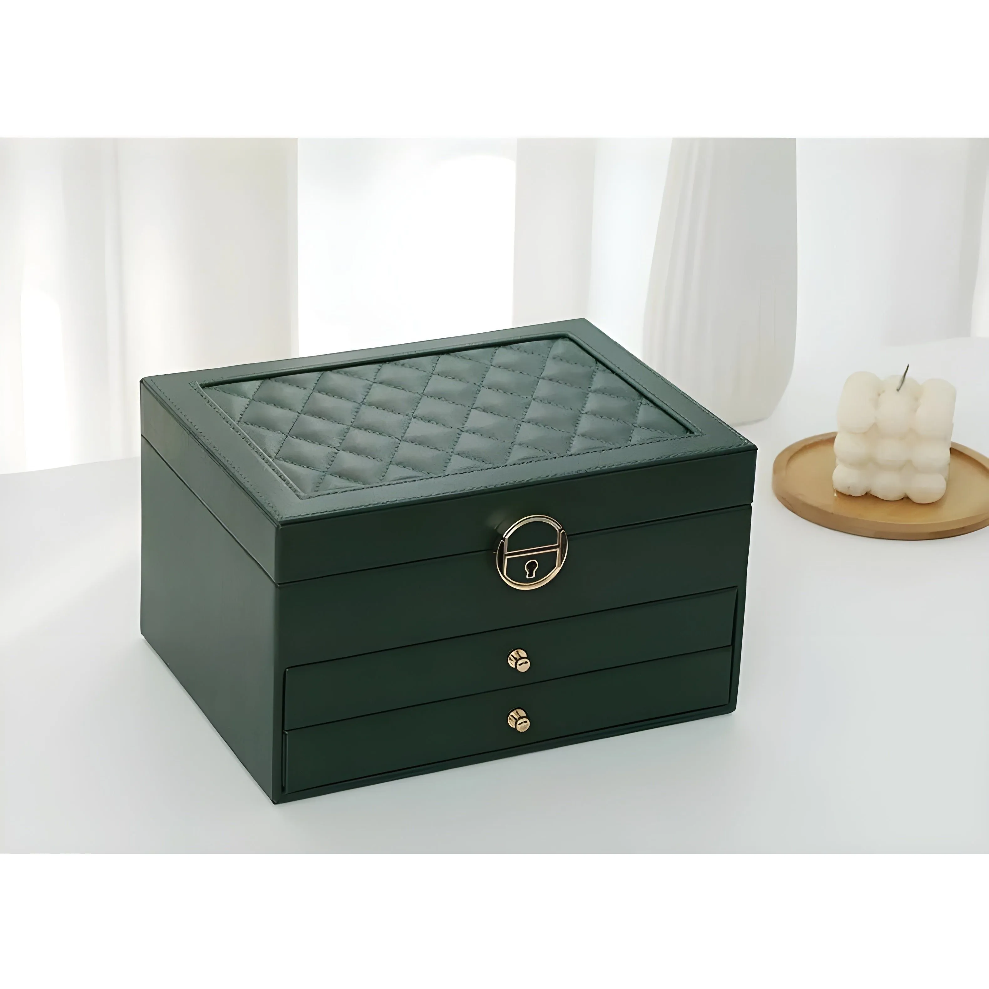 DiamondKeep Box - Elegante dreilagige Schmuckschubladenbox