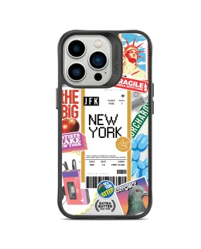 EB New York Black Hybrid Clear Phone Case Cover For iPhone 14 Pro