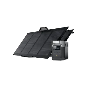 EcoFlow DELTA mini Solar Generator   2 (Two) 110W Portable Solar Panels