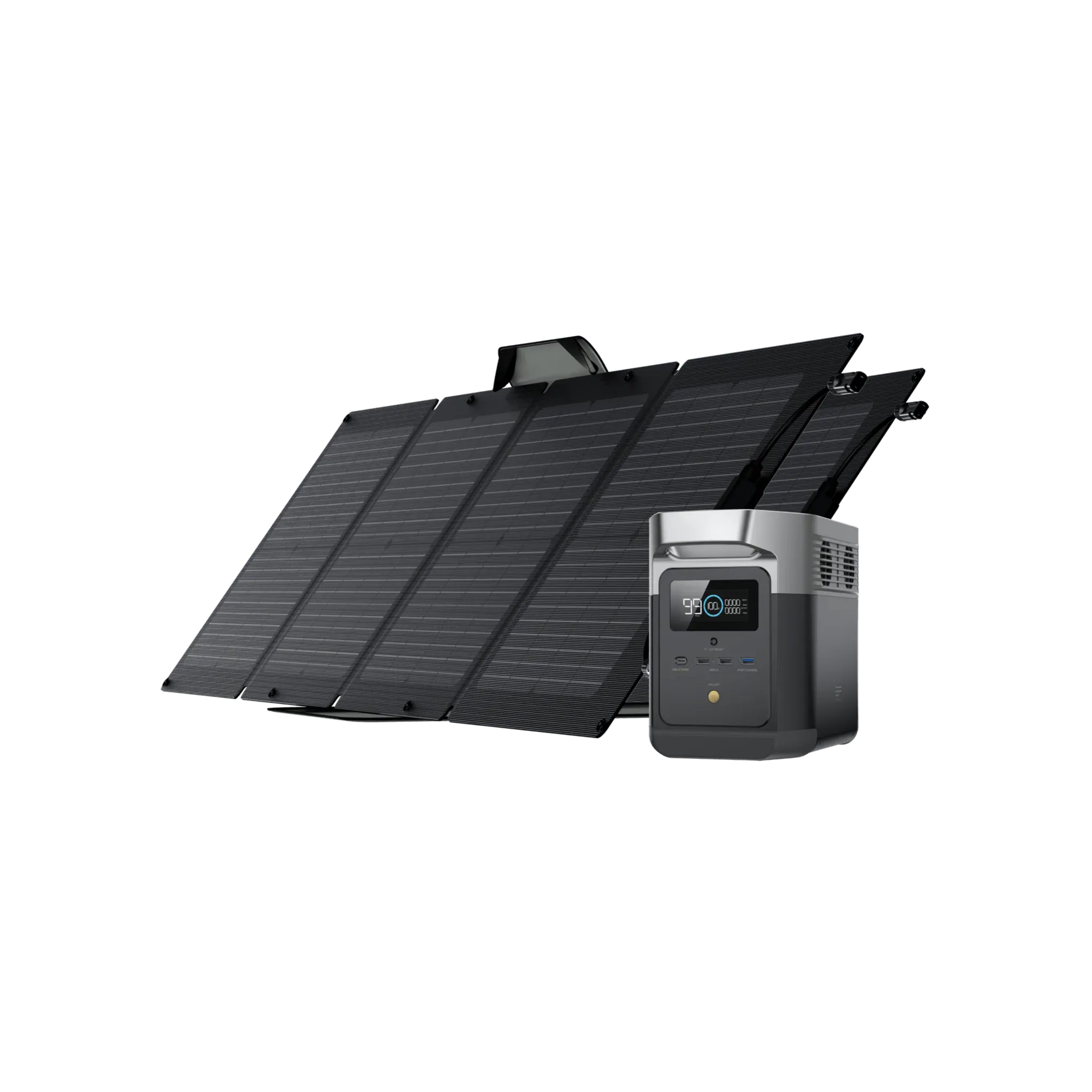 EcoFlow DELTA mini Solar Generator   2 (Two) 110W Portable Solar Panels