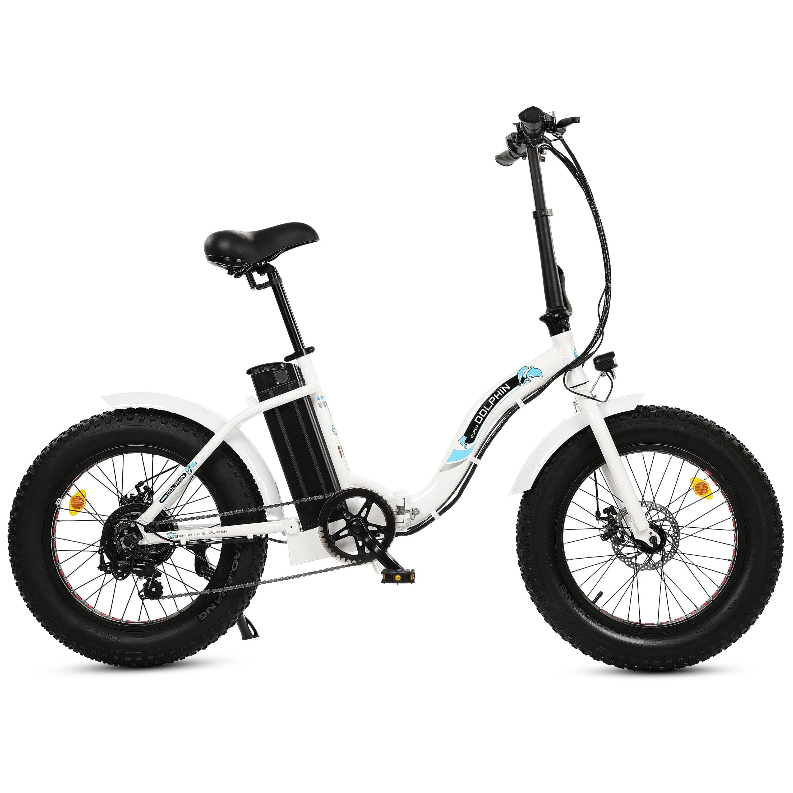 Ecotric Dolphin 20" 36V 500W Fat Tire Folding Electric Bike