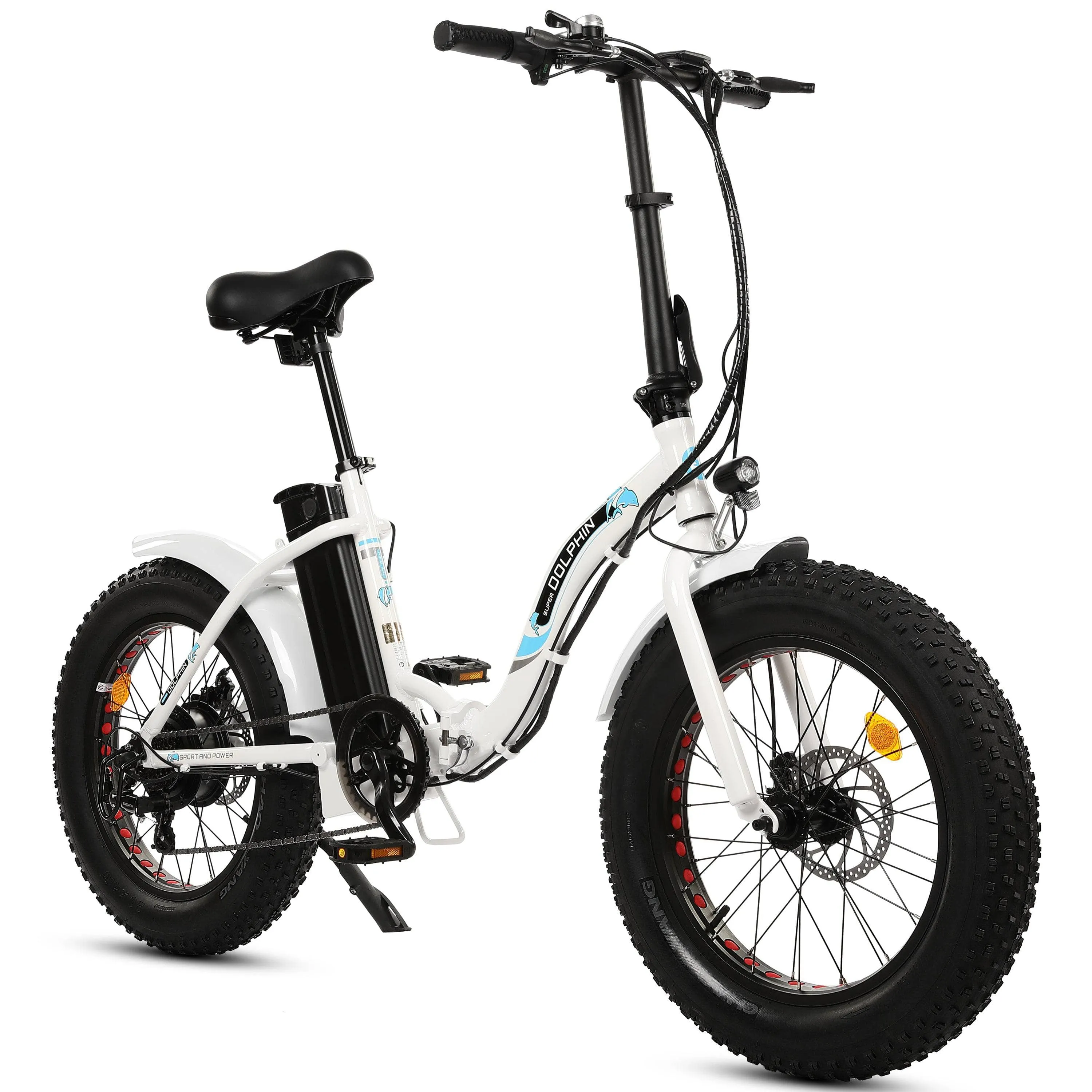 Ecotric Dolphin 20" 36V 500W Fat Tire Folding Electric Bike