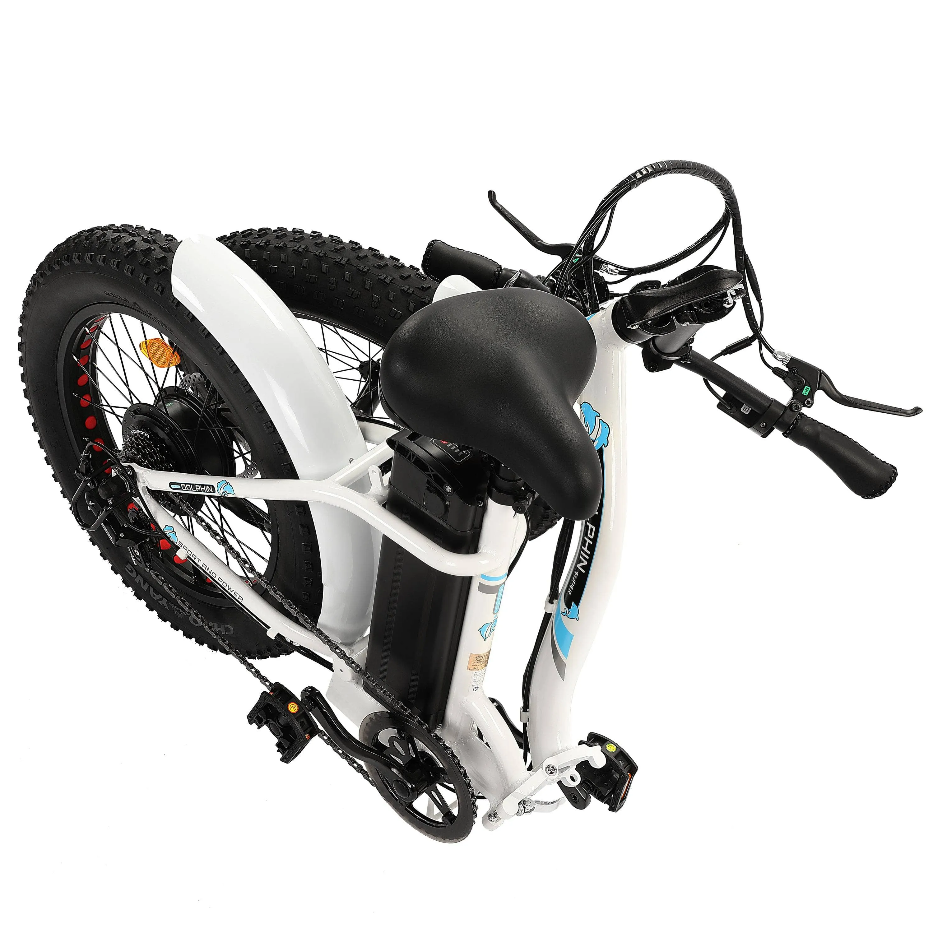 Ecotric Dolphin 20" 36V 500W Fat Tire Folding Electric Bike