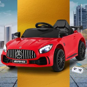 Electric Ride On Car, Remote Control, Music, Red - Mercedes-Benz AMG GTR