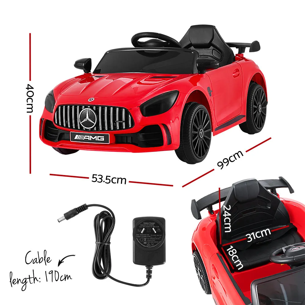 Electric Ride On Car, Remote Control, Music, Red - Mercedes-Benz AMG GTR