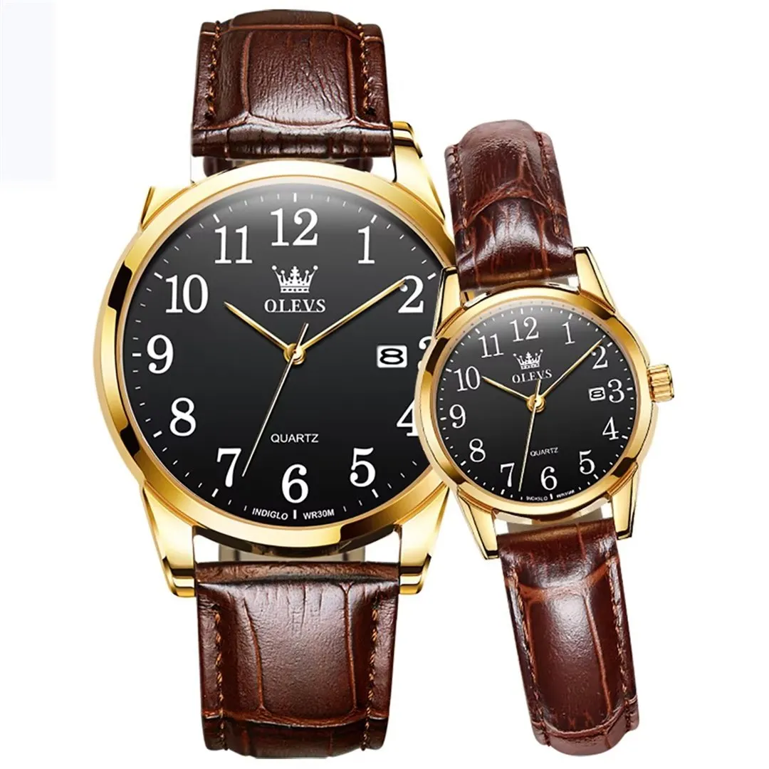 Elegant Slim Men's Leather Watch