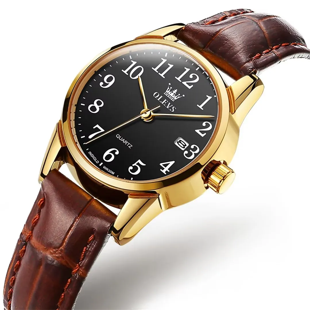 Elegant Slim Men's Leather Watch