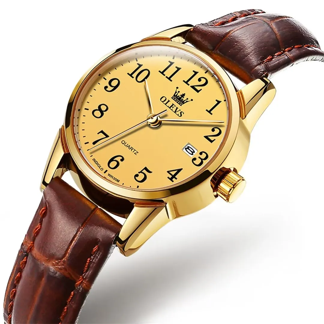 Elegant Slim Men's Leather Watch