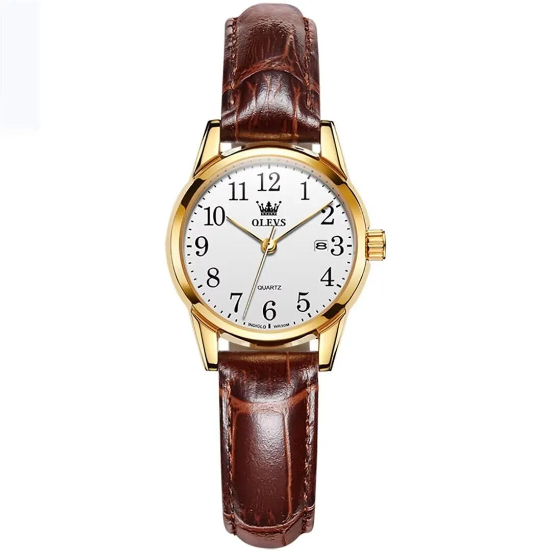 Elegant Slim Men's Leather Watch