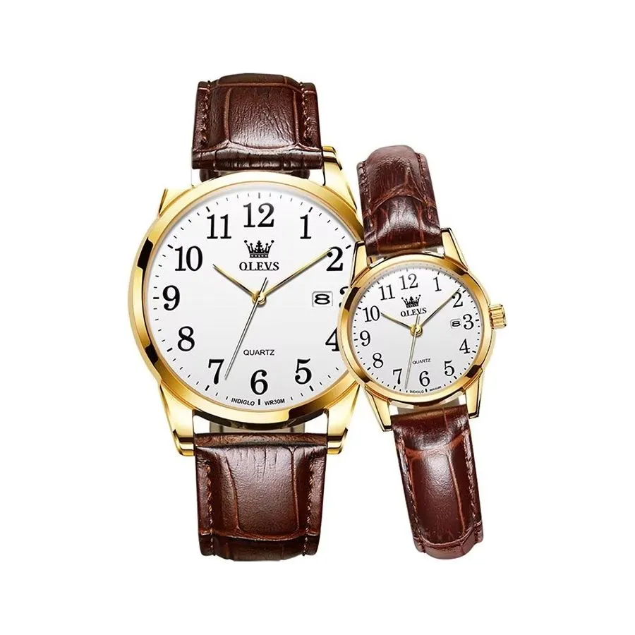 Elegant Slim Men's Leather Watch