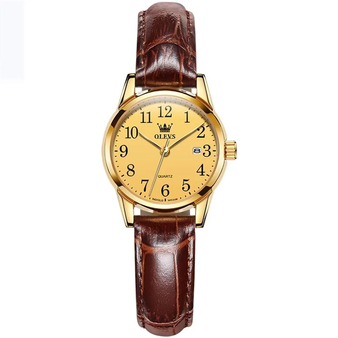 Elegant Slim Men's Leather Watch