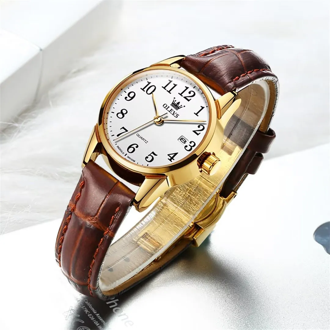 Elegant Slim Men's Leather Watch