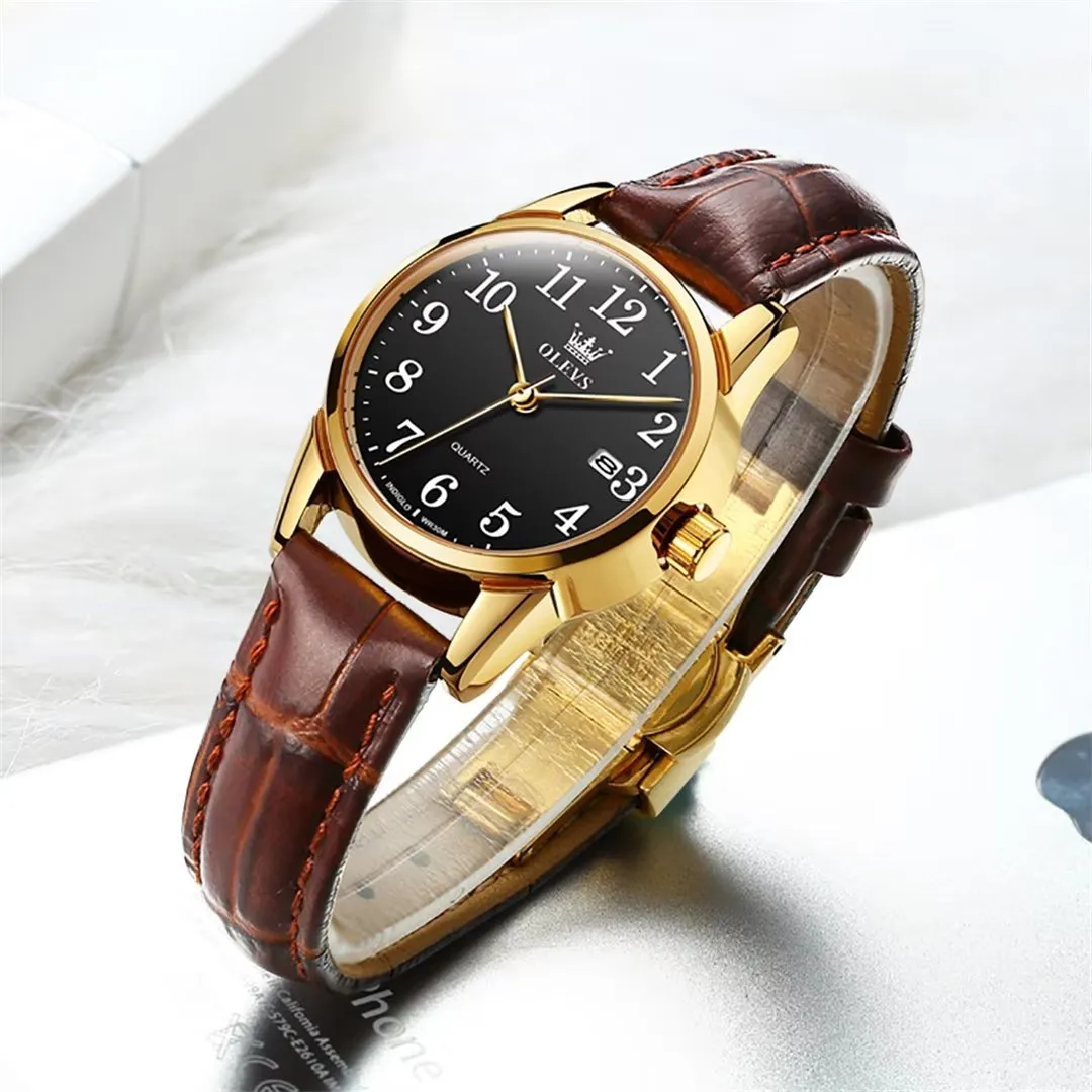 Elegant Slim Men's Leather Watch