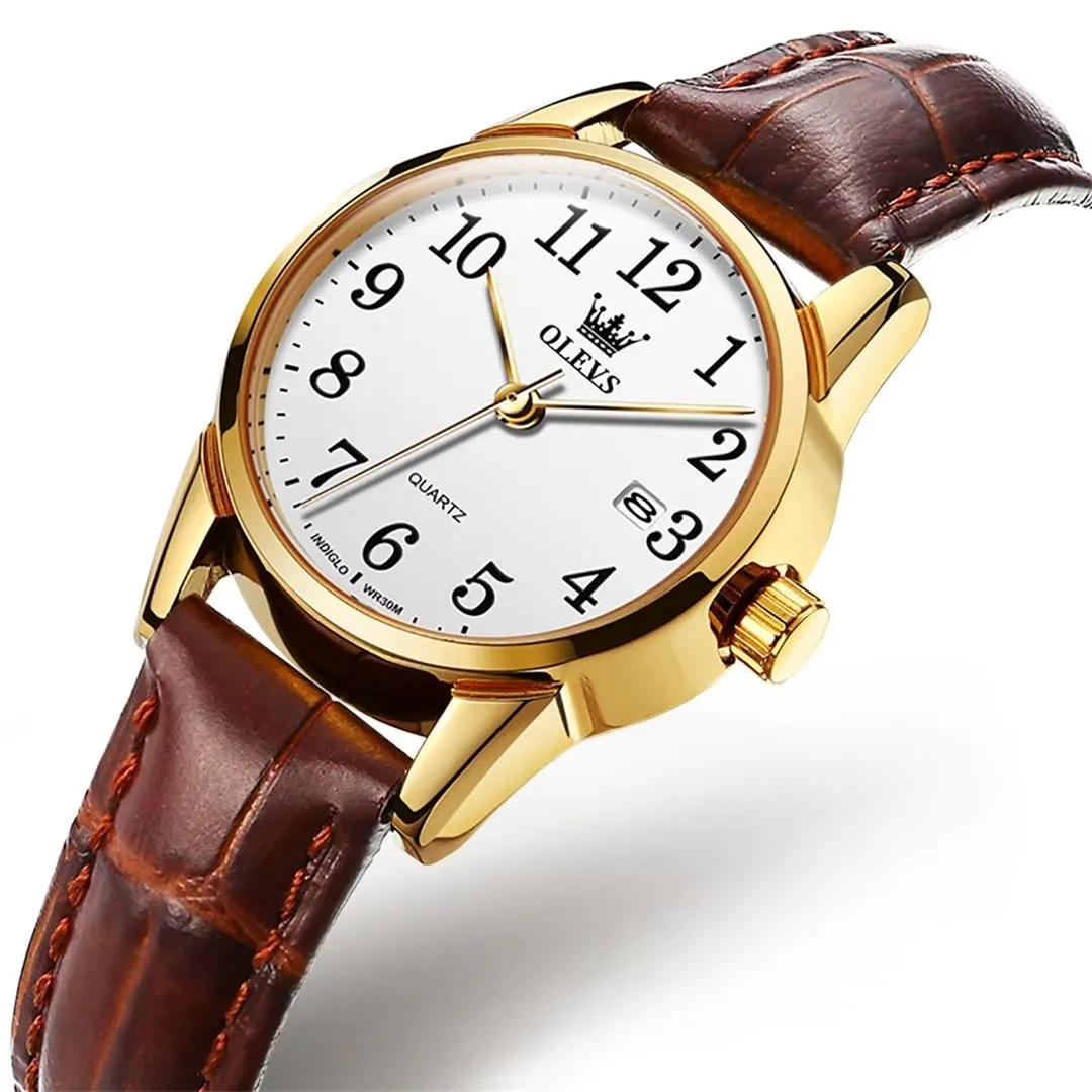 Elegant Slim Men's Leather Watch