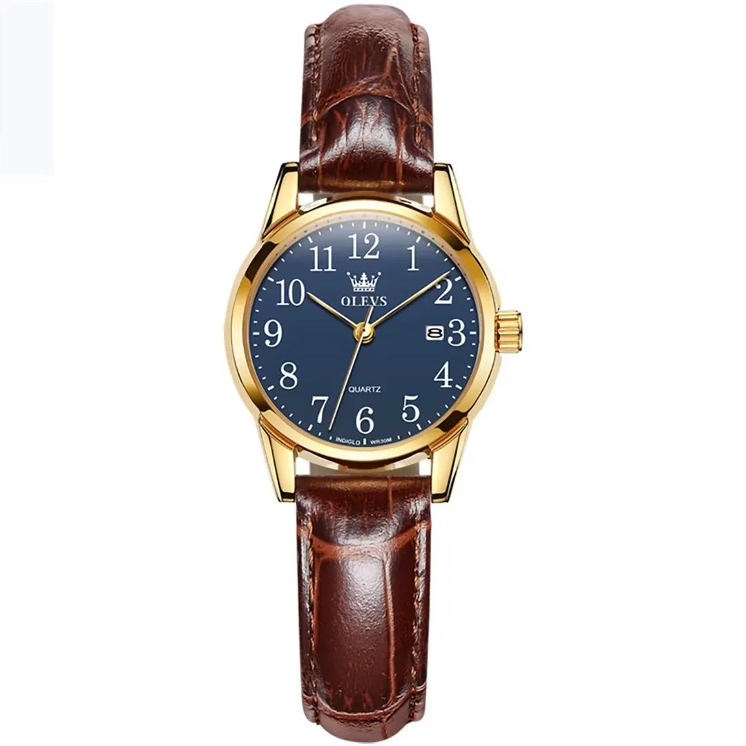 Elegant Slim Men's Leather Watch