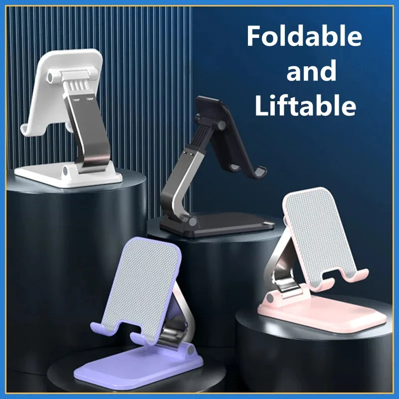 Foldable ABS Desktop Mobile Phone Stand For iPad iPhone 13 X Smartphone Support Tablet Desk Cell Phone Portable Holder Bracket