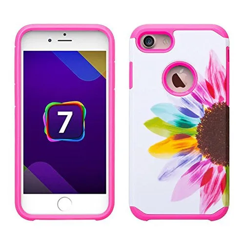 For iPhone 6S Case / 6 Case | Slim Hybrid Dual Layer Armor[Shock/Impact Resistant] Case for Apple Iphone 6S/6 - Vivid Sunflower