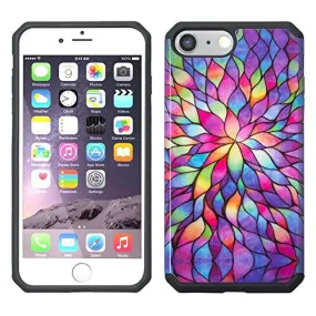 For iPhone 6S Plus Case / 6 Plus Case | Slim Hybrid Dual Layer Armor[Shock/Impact Resistant] Case for Apple Iphone 6S/6 Plus - Rainbow Flower