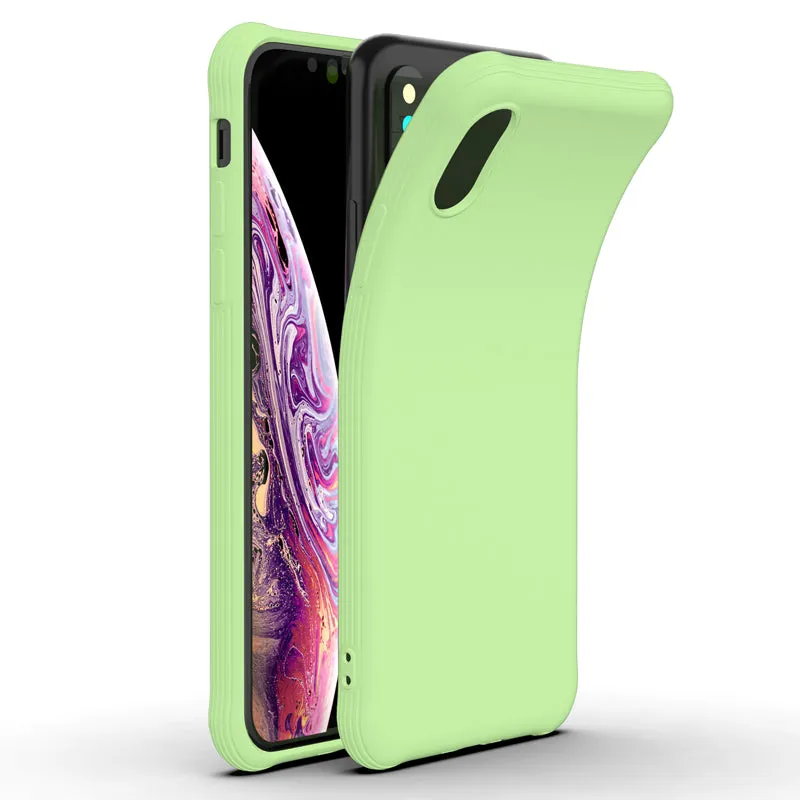 For iPhone iPhone X XR Jelly TPU Soft Back Case iPhone7 8 Shockproof Phone Case Slim Silicon Back Cover for Apple iPhone XS MAX