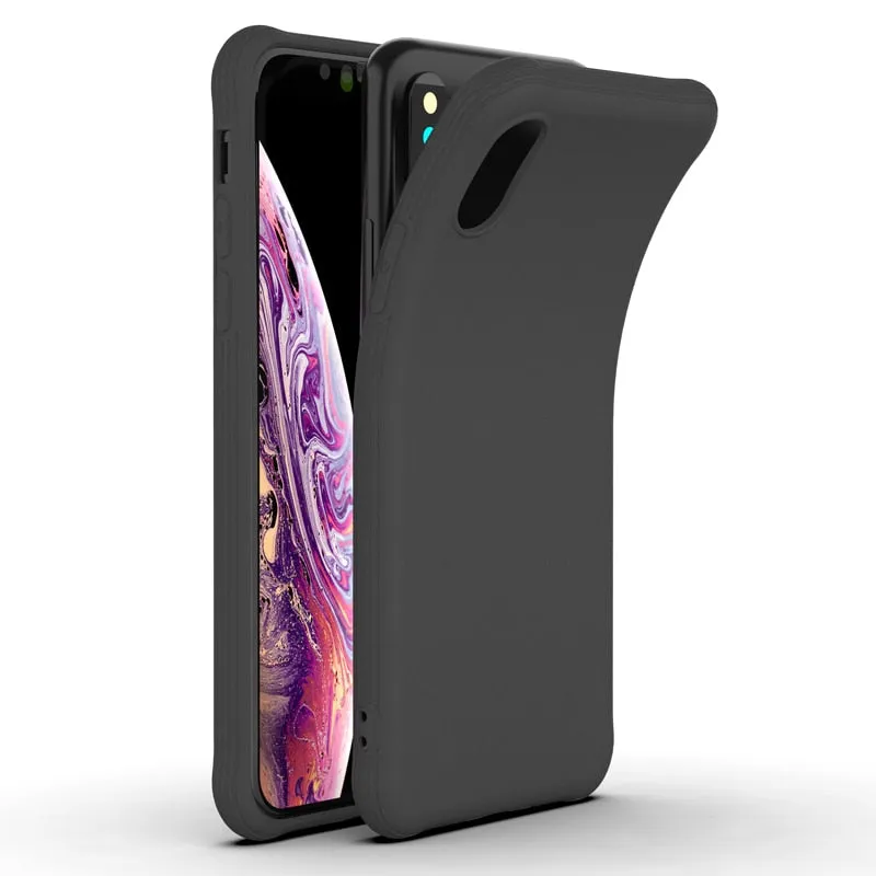 For iPhone iPhone X XR Jelly TPU Soft Back Case iPhone7 8 Shockproof Phone Case Slim Silicon Back Cover for Apple iPhone XS MAX