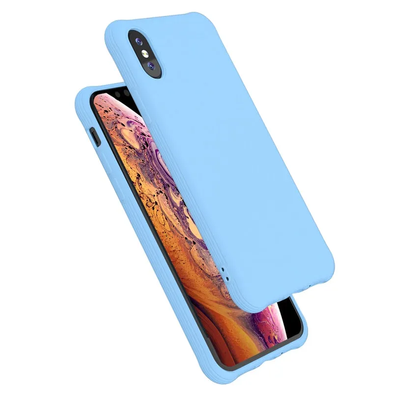 For iPhone iPhone X XR Jelly TPU Soft Back Case iPhone7 8 Shockproof Phone Case Slim Silicon Back Cover for Apple iPhone XS MAX