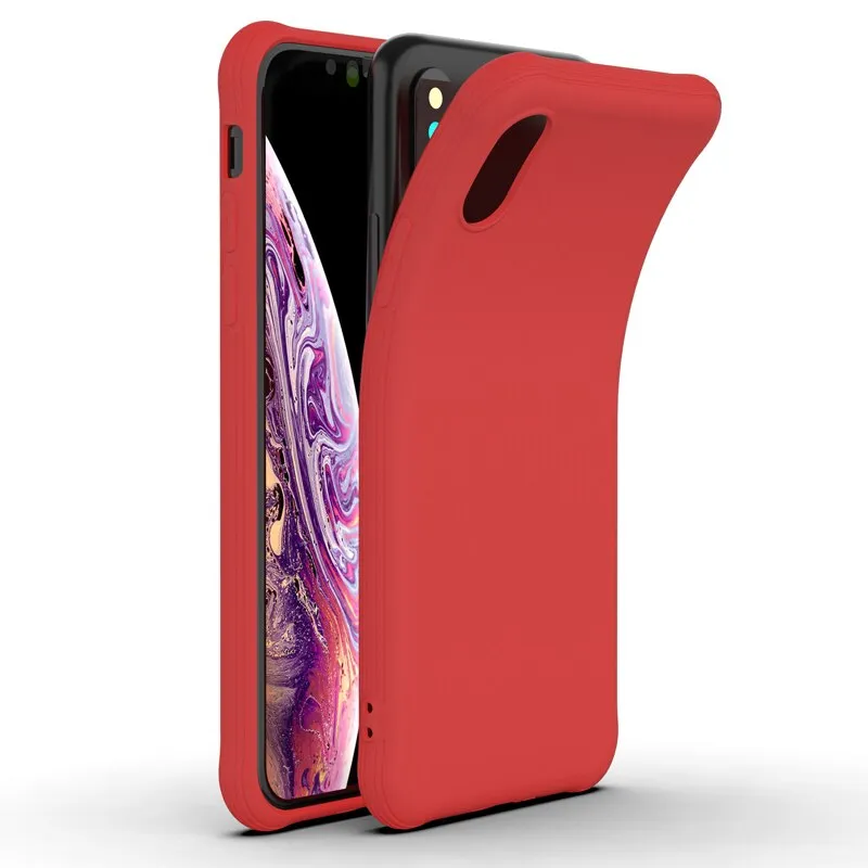 For iPhone iPhone X XR Jelly TPU Soft Back Case iPhone7 8 Shockproof Phone Case Slim Silicon Back Cover for Apple iPhone XS MAX