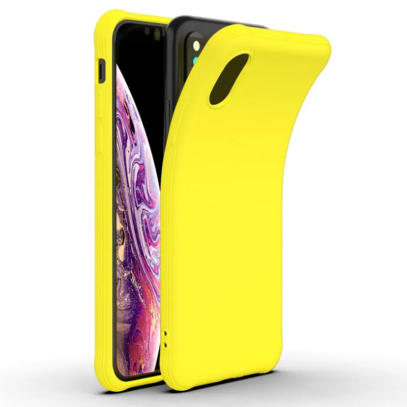 For iPhone iPhone X XR Jelly TPU Soft Back Case iPhone7 8 Shockproof Phone Case Slim Silicon Back Cover for Apple iPhone XS MAX