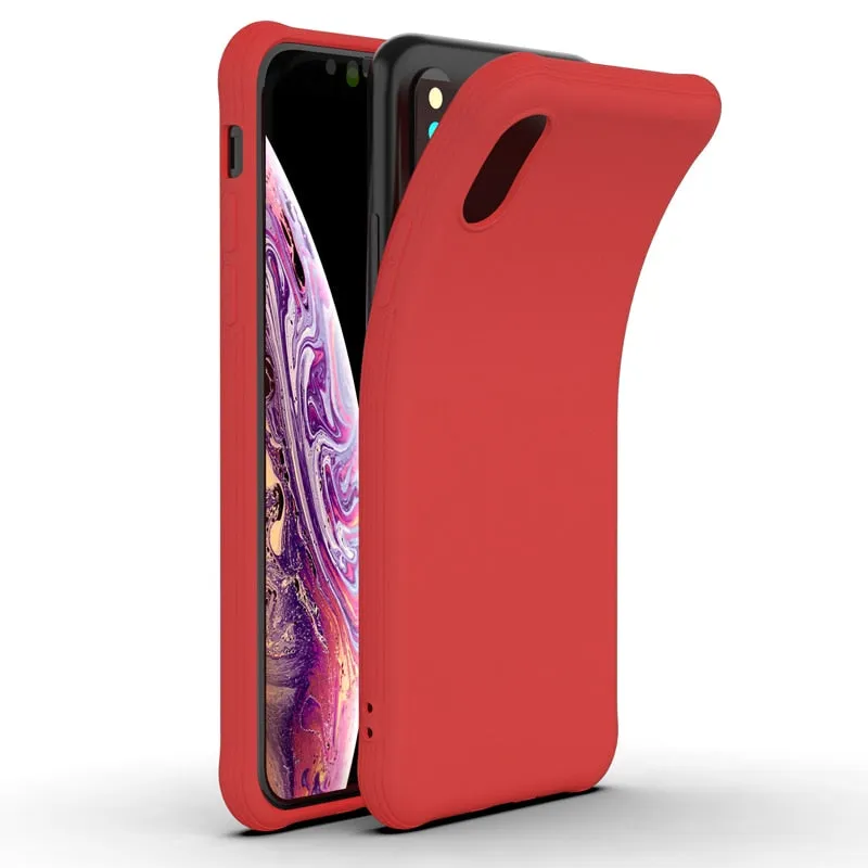 For iPhone iPhone X XR Jelly TPU Soft Back Case iPhone7 8 Shockproof Phone Case Slim Silicon Back Cover for Apple iPhone XS MAX