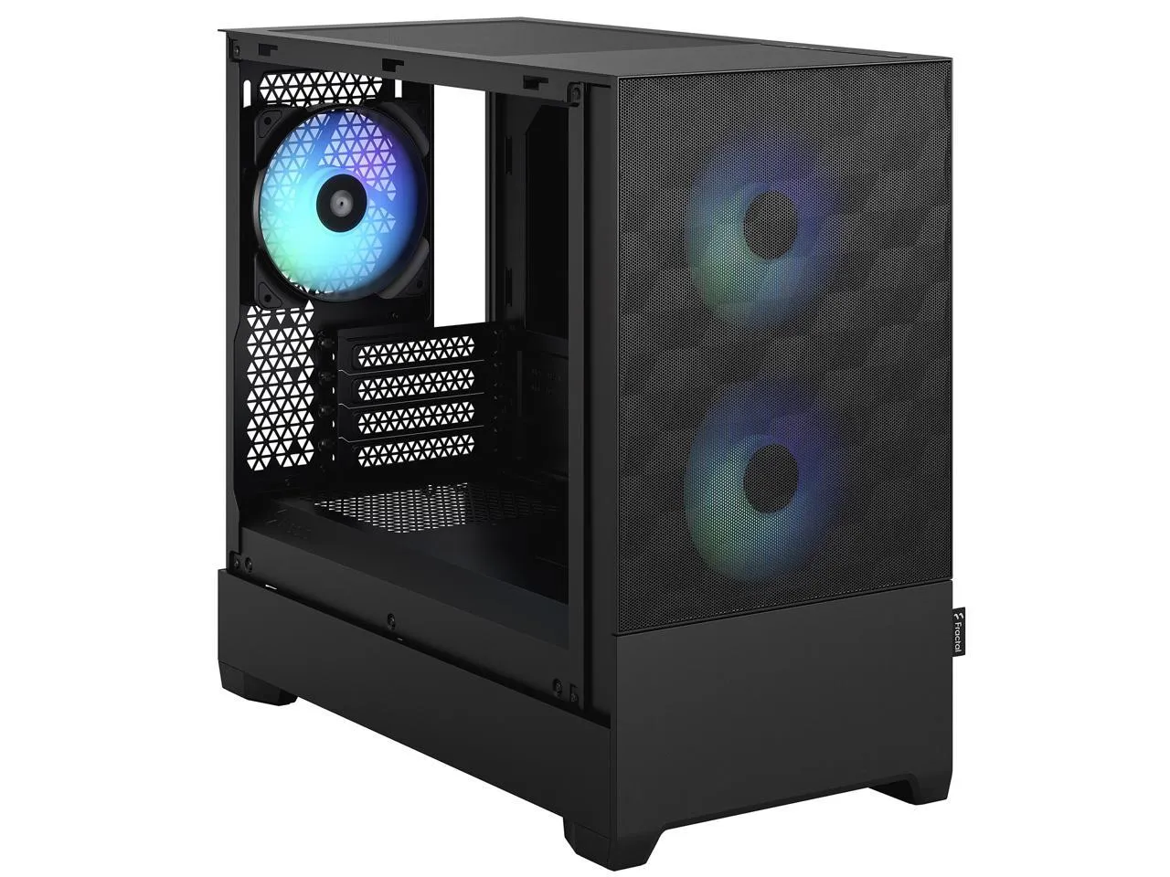 Fractal Design Pop Mini Air RGB Black TG Clear Tint mATX Case FD-C-POR1M-06