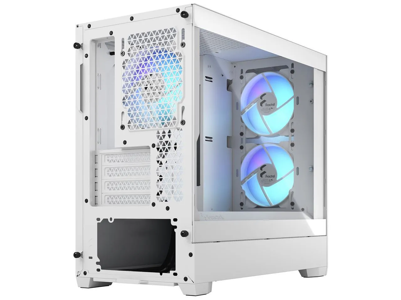 Fractal Design Pop Mini Air RGB White TG Clear Tint mATX Case FD-C-POR1M-01