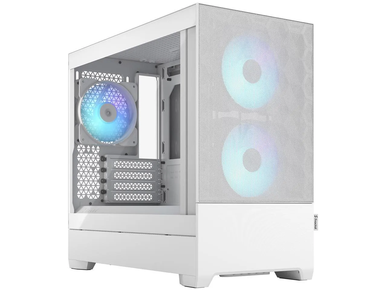 Fractal Design Pop Mini Air RGB White TG Clear Tint mATX Case FD-C-POR1M-01