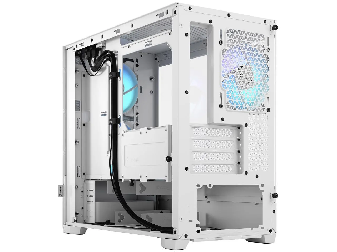 Fractal Design Pop Mini Air RGB White TG Clear Tint mATX Case FD-C-POR1M-01