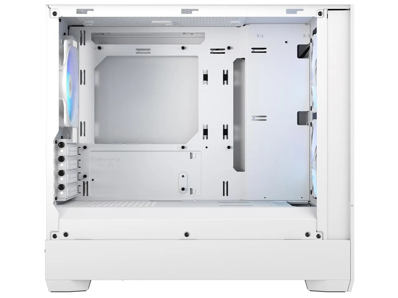 Fractal Design Pop Mini Air RGB White TG Clear Tint mATX Case FD-C-POR1M-01