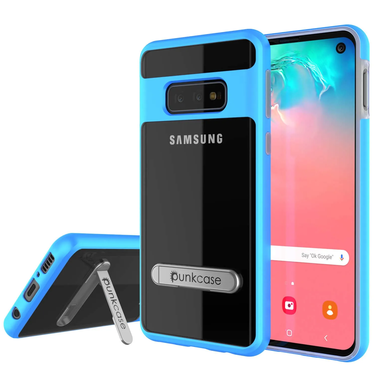 Galaxy S10e Case, PUNKcase [LUCID 3.0 Series] [Slim Fit] Armor Cover w/ Integrated Screen Protector [Blue]