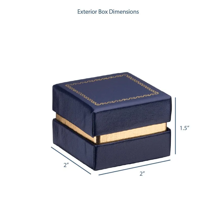 Gold Accented Cardboard Earring Box, Legacy Collection