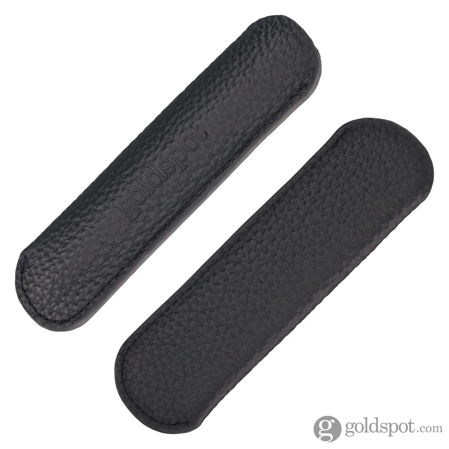 Goldspot Mini Single Pen Leather Sleeve in Pebbled Black