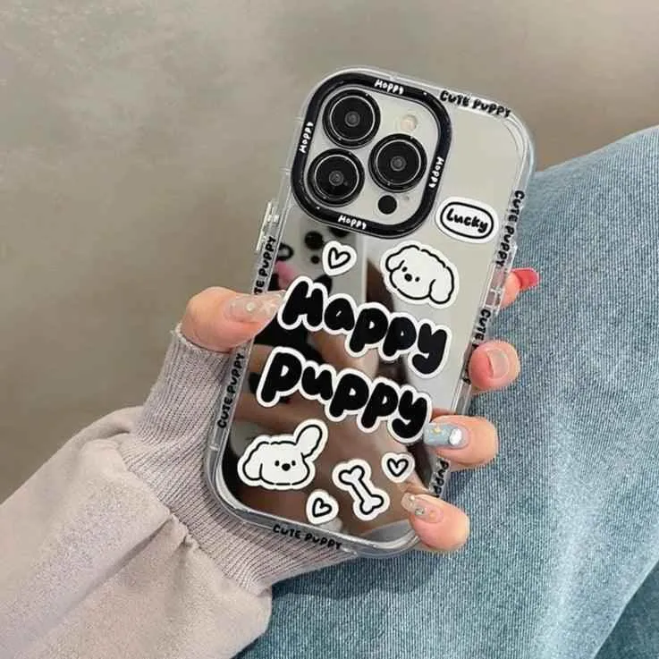 Graffiti Puppy - Cute Phone Case JCPC For iPhone 15, 14, 13, 11, 12 Pro Max, XS, XR, X, and 15 Plus