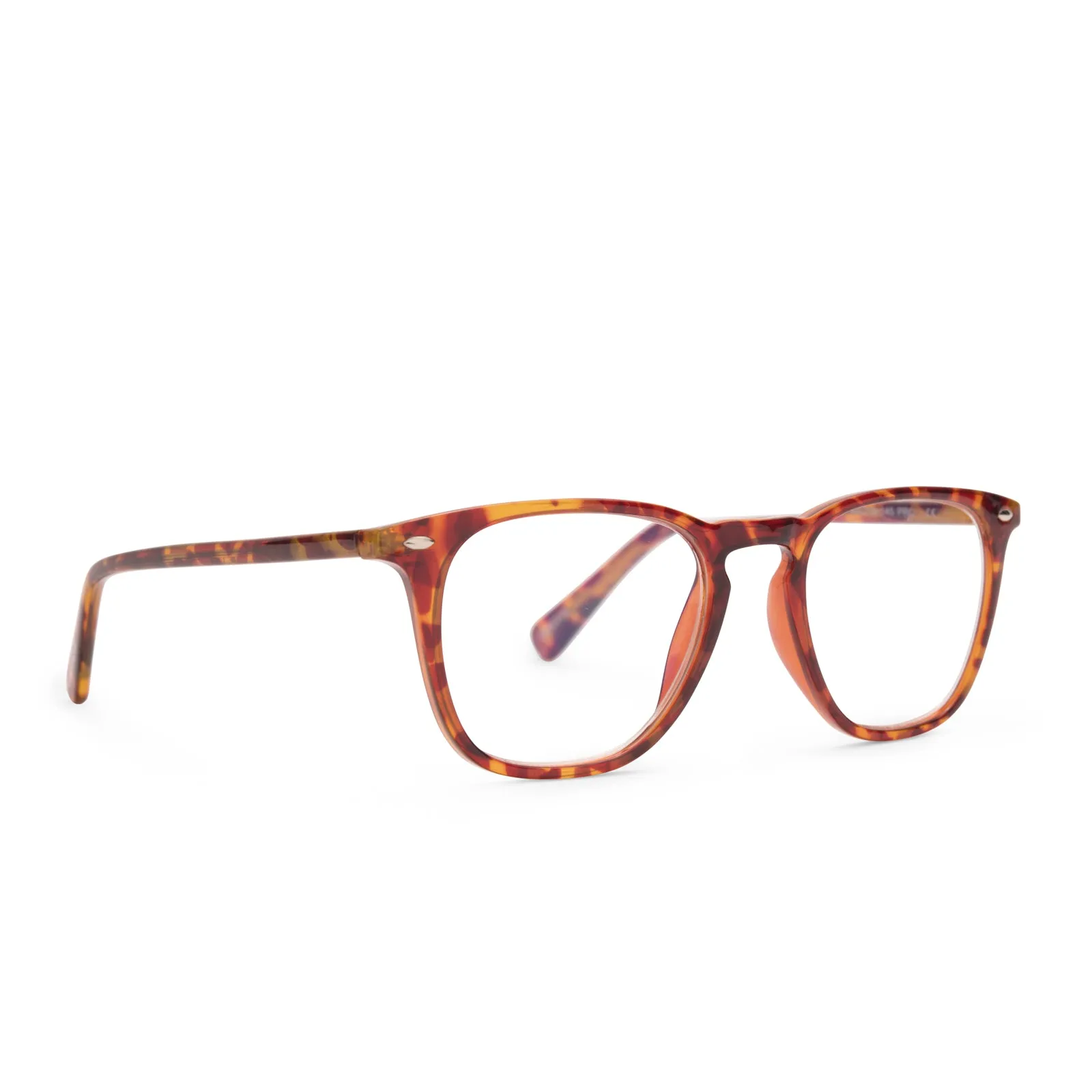 GRIFFIN - AMBER TORTOISE   BLUE LIGHT READERS