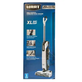 HART 20-Volt High Capacity Cordless Multi-Surface Stick Vacuum Kit