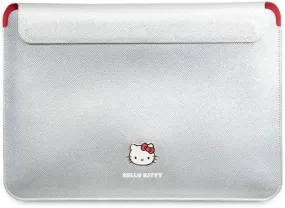 Hello Kitty PU Metal Logo Sleeve for 14" Laptop Silver - HKCS14PGHDLMS