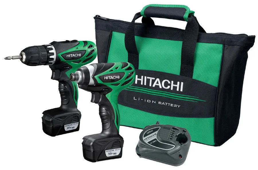 Hitachi 2-piece 12V Peak Cordless Combo Kit