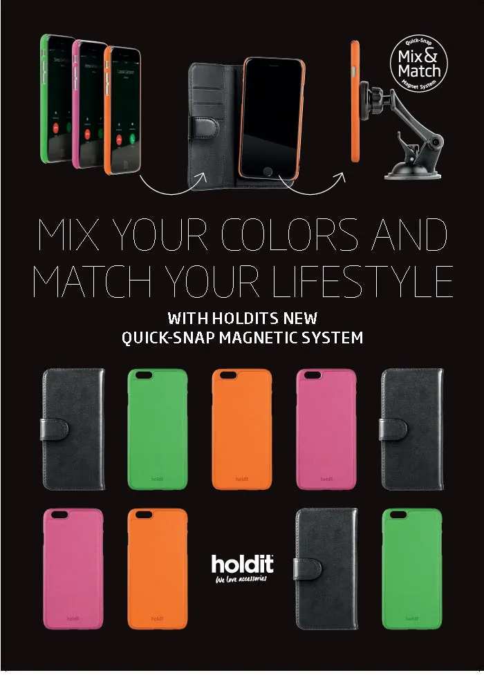 Holdit Wallet Case Extended II   Magnet for Galaxy S6 (6 Card Pockets)