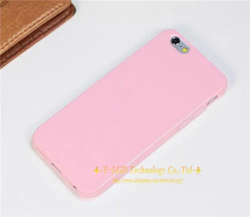 Hot ! Solid Candy Color TPU Soft Rubber Skin Cover Phone Case for Apple iphone 6 4.7'' inch Phone Accessories 12 Colors