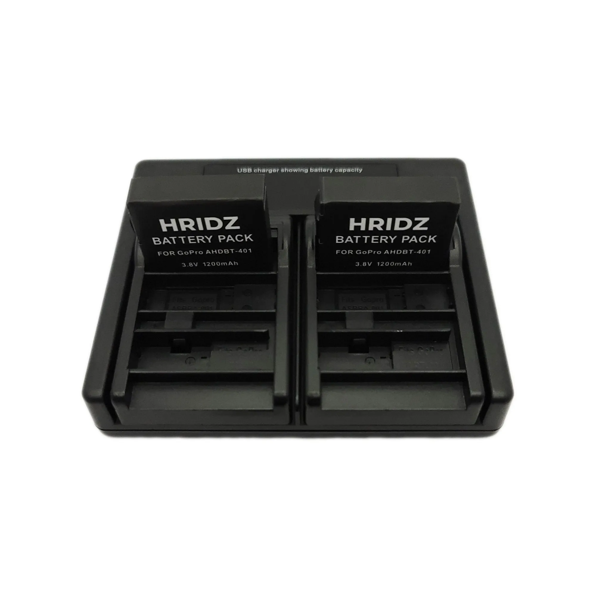 Hridz AHDBT-401 Charger for GoPro HERO4 BLACK HERO4 SILVER Camera Battery