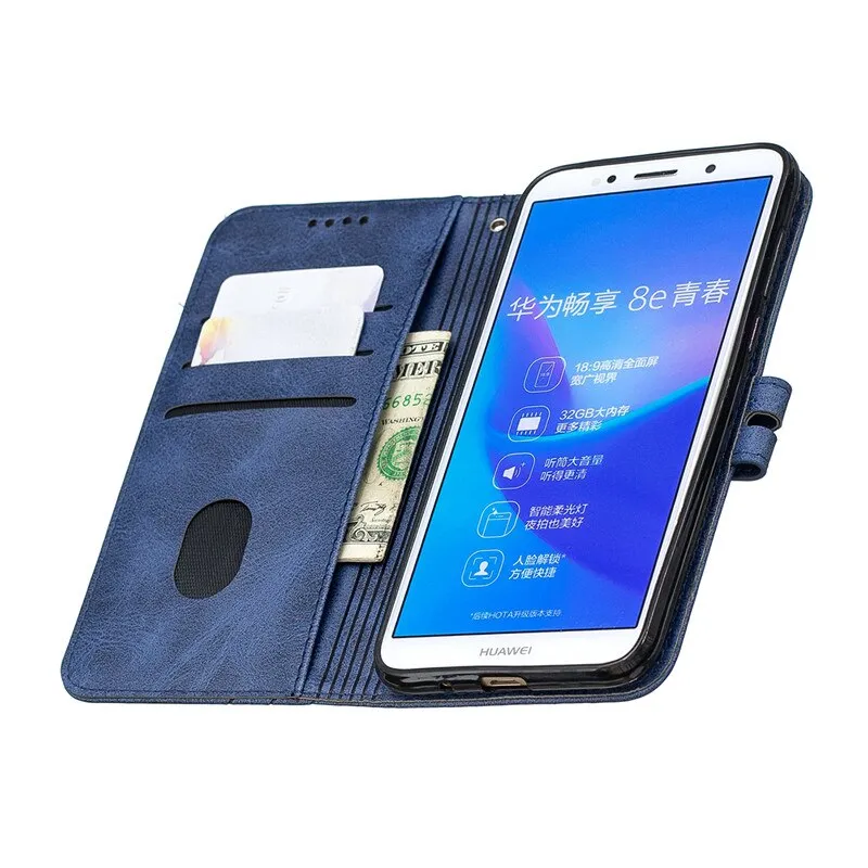 Huawei Y5 Lite 2018 Case Leather Flip Case For Huawei Y5 Lite 2018 DRA-LX5 Phone Case Y 5 lite 2018 Cover Magnetic Wallet Cover