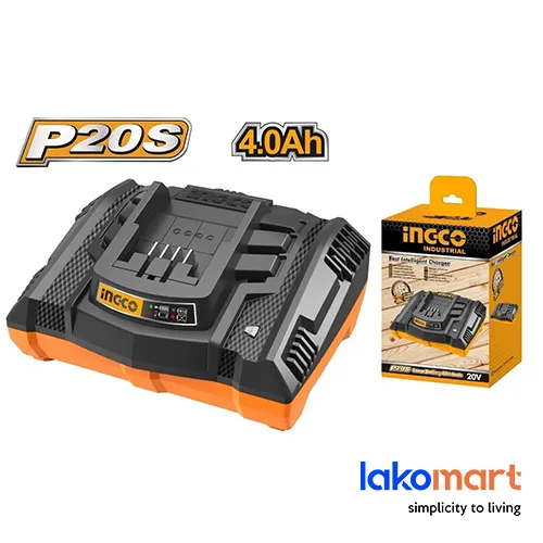 INGCO LI-ION Battery Power Tool Charger 20.0V [FCLI2001/ FCLI2003 (Fast Charge)]