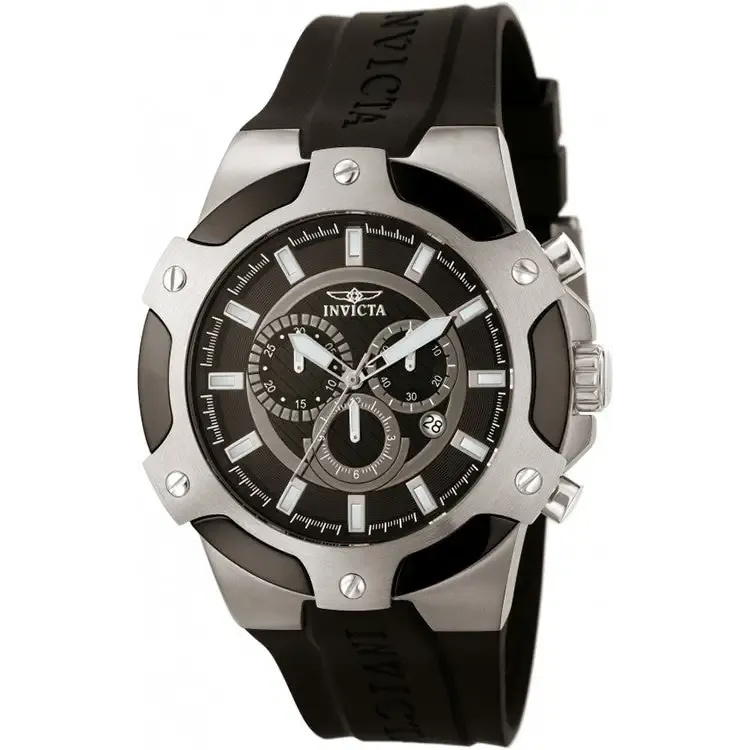 Invicta Men's Signature Quartz Chronograph Black Dial Watch 7342