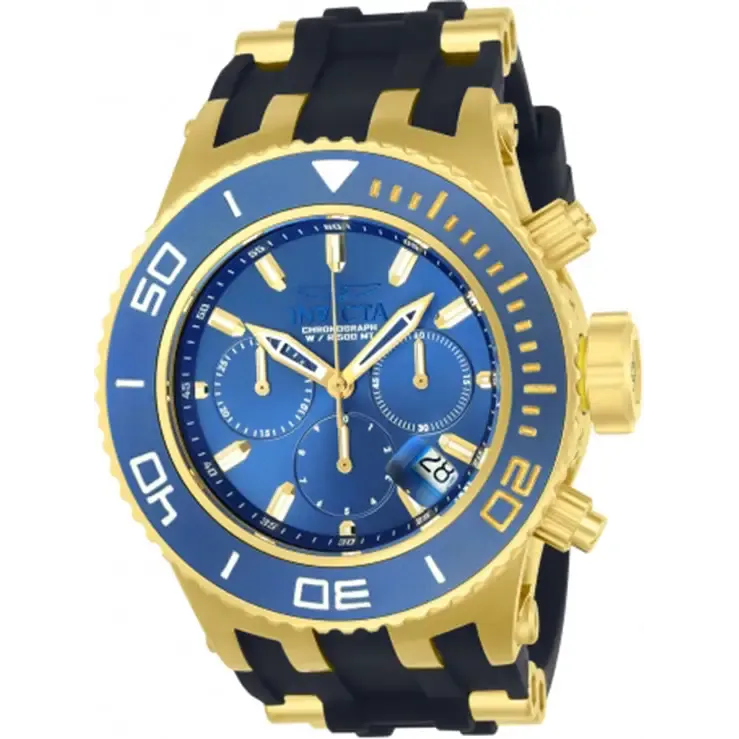 Invicta Men's Subaqua Quartz 3 Hand Blue Dial Watch 22366