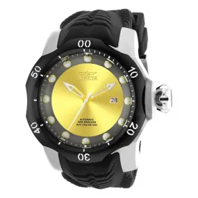 Invicta Men's Venom Automatic 1000m Stainless Steel Black Silicone Watch 19310